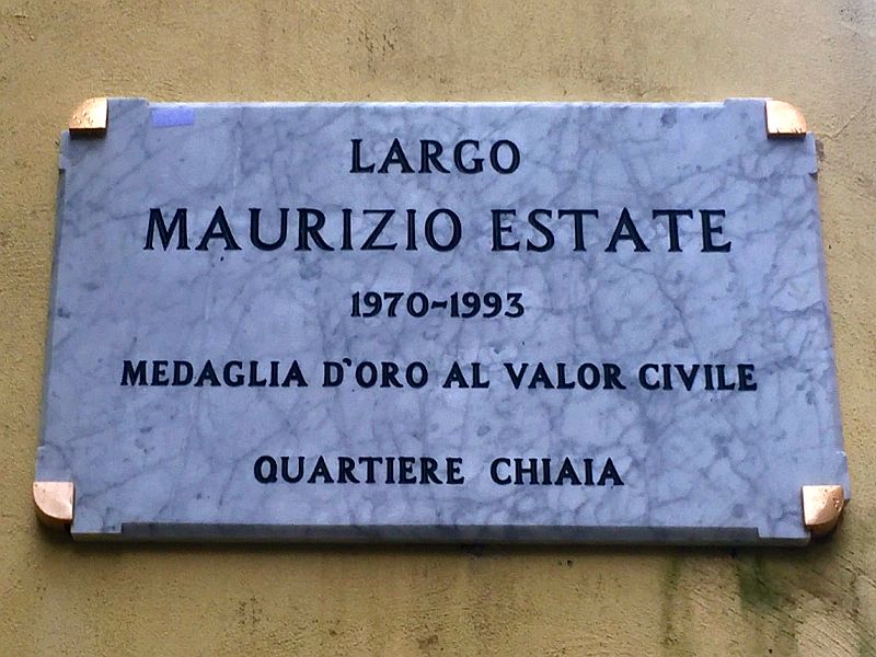 Targa toponomastica Maurizio Estate