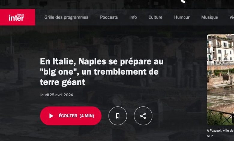 Campi Flegrei Radio France catastrofista grande terremoto