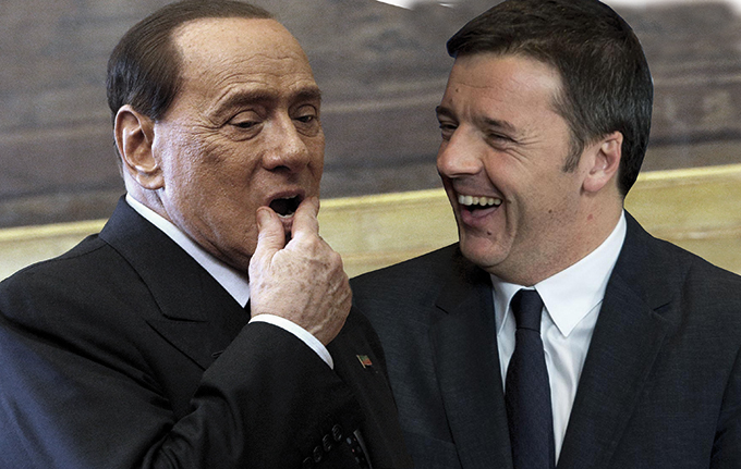 Napoli-Forza-Italia-Matteo-Renzi-Silvio-Berlusconi
