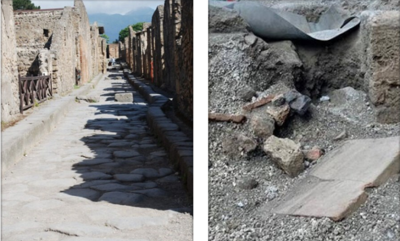 pompei-resti-antico-edificio-lavori-scavo-enel