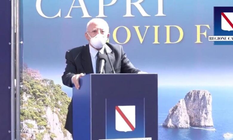 Vincenzo De Luca a Capri