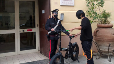 arresti-furto-bicicletta-elettrica-sorrento-casalnuovo