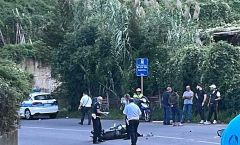 incidente scooter statale agerola muore