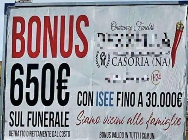 casoria bonus funerale