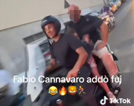cannavaro scooter senza casco