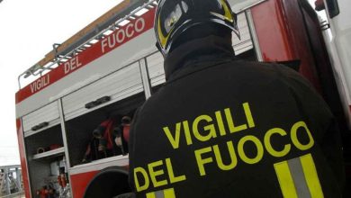 Incendio deposito corso Vittorio Emanuele