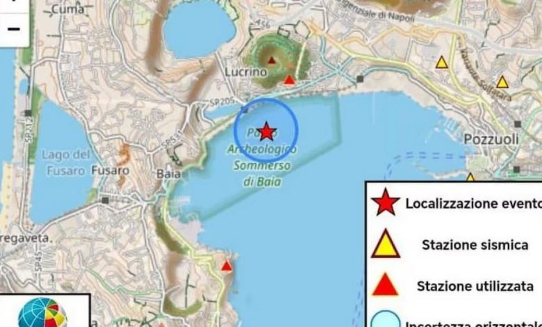 Napoli forte scossa terremoto Campi Flegrei oggi 14 aprile