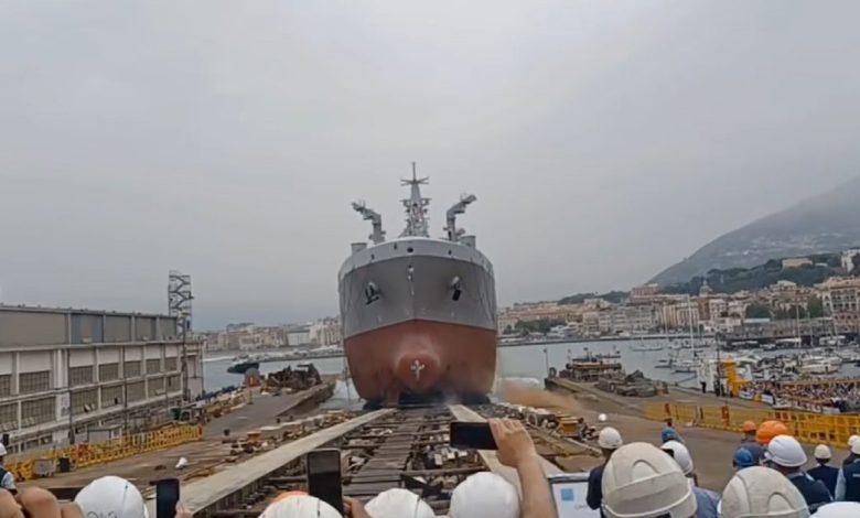 Fincantieri, a Castellammare varata la nave 'Atlante' della Marina Militare